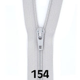 Rits 30 cm | YKK spiraal 3 | 154 licht grijs Rits RITS - YKK - 3 - 30CM - 154 - LICHT GRIJS